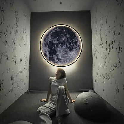Dimmable LED Moon Wall Lamp
