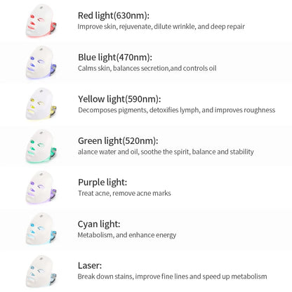 LED Facial Mask For Therapy Skin