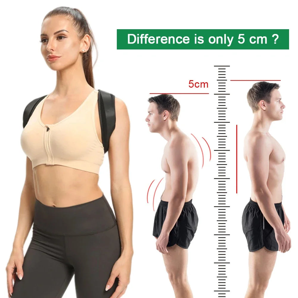 Adjustable Posture Corrector Belt With Clavicle Spine Support