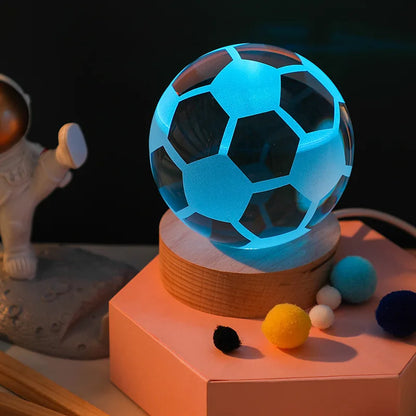 3D Crystal Ball Night Light