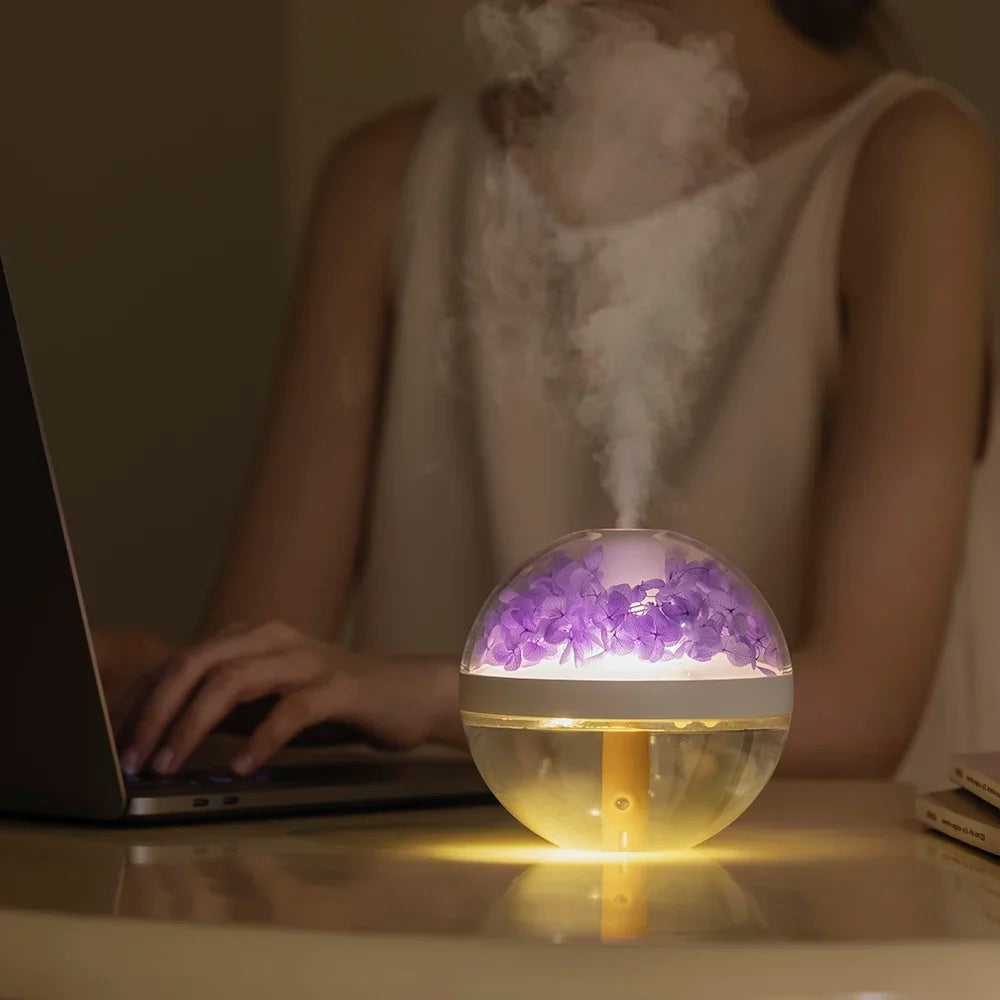 Eternal Flower Humidifier with LED Lights
