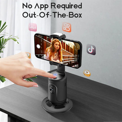 360 Face & Body Tracking Phone Holder with Free Bluetooth Remote