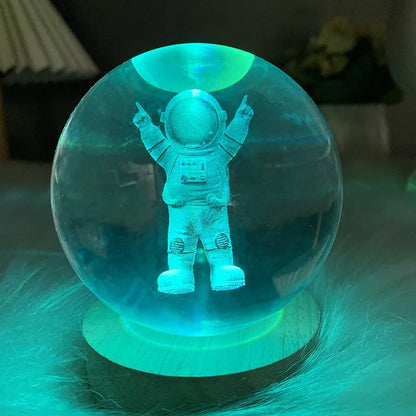 3D Crystal Ball Night Light