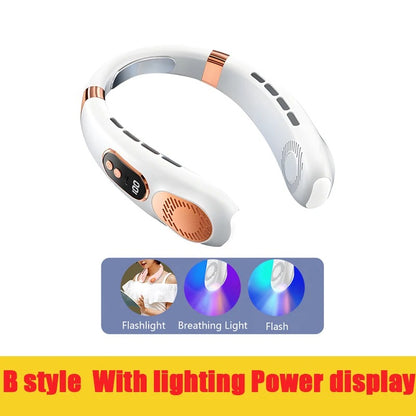 Portable Neck Cooling Fan With LED Display